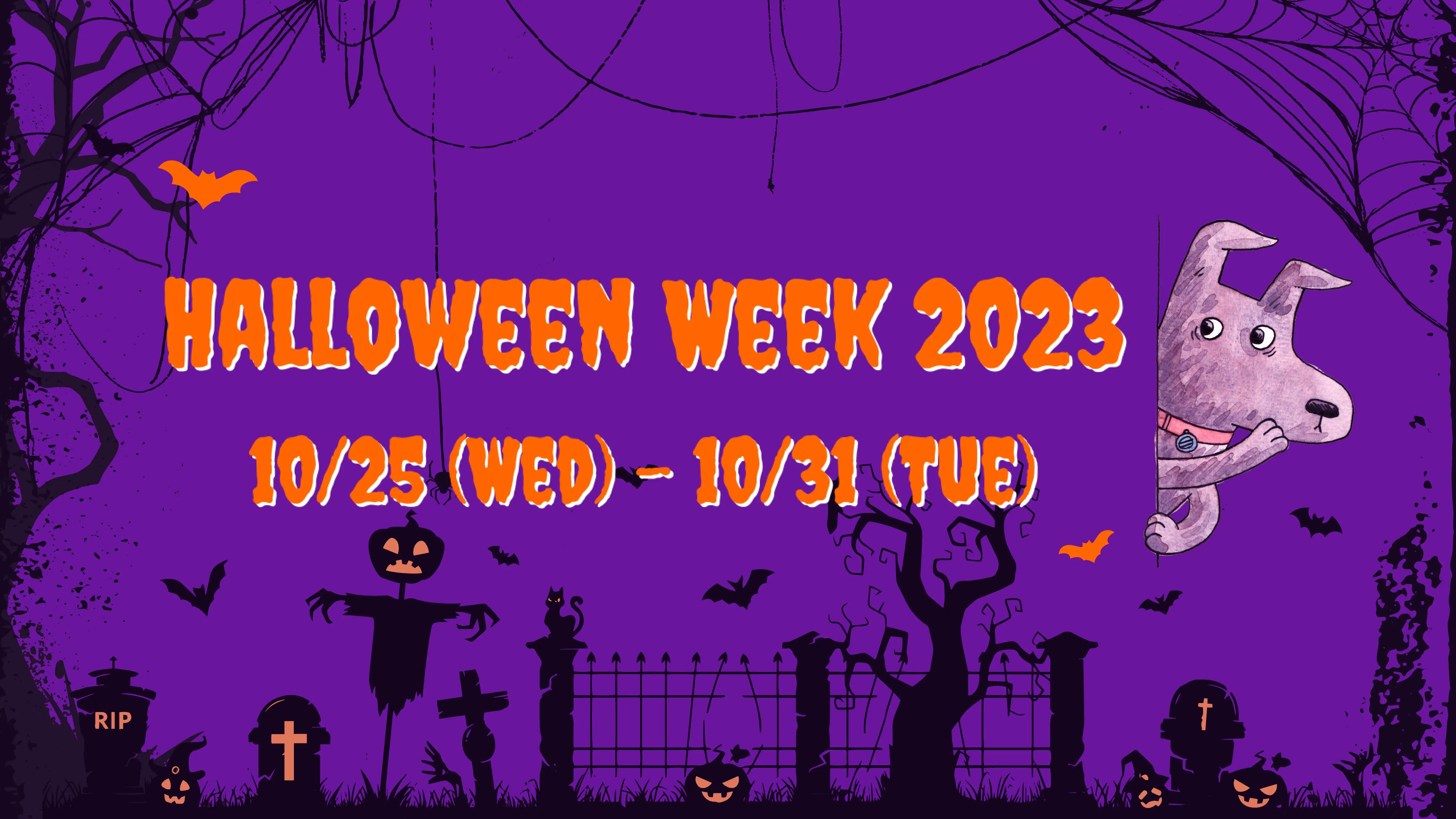 KA Halloween Week 2023: 10/25 (Wed) - 31 (Tue)